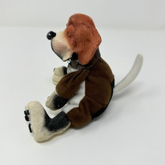 Hound Dogz Orville Beagle Dog by Kathleen Kelly Encore Bean Bag Resin Toy Plush - Picture 4 of 13